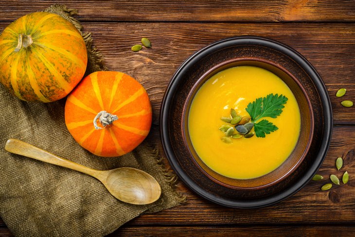 3 Sopas Saludables Para Este Invierno Sopa de calabaza asada