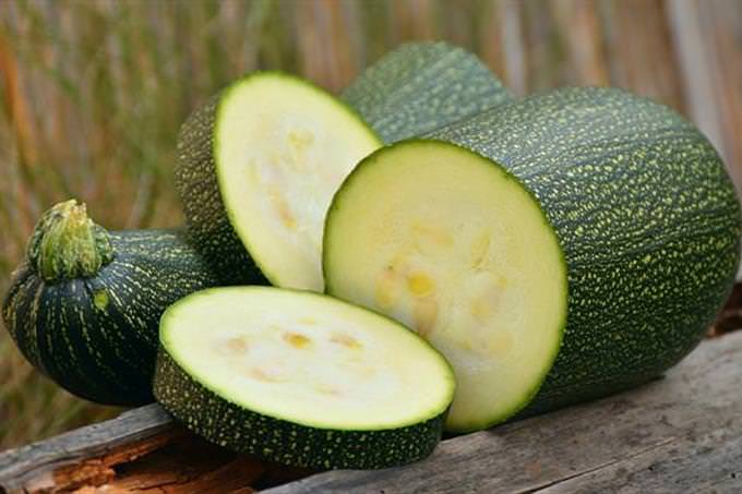 Sliced zucchini