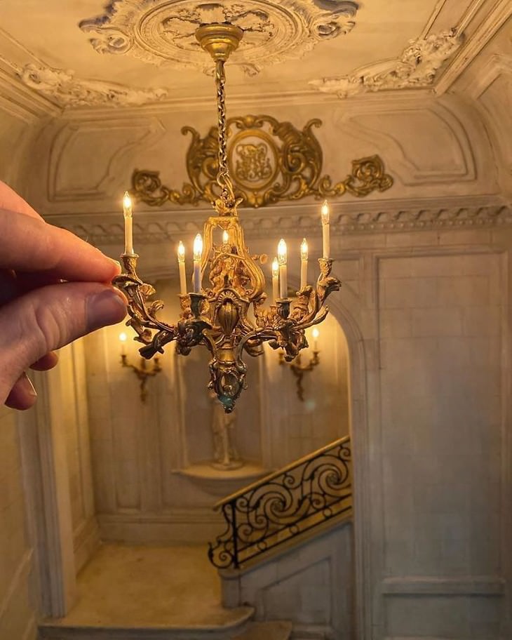 Chris Toledo miniature room design The Chandelier from the The Grand Entry Project