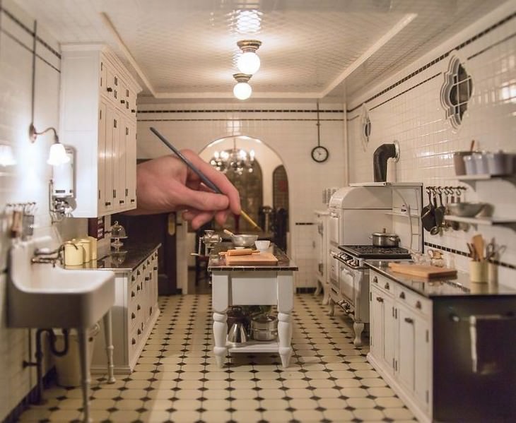 Chris Toledo miniature room design The Kitchen in Casa California