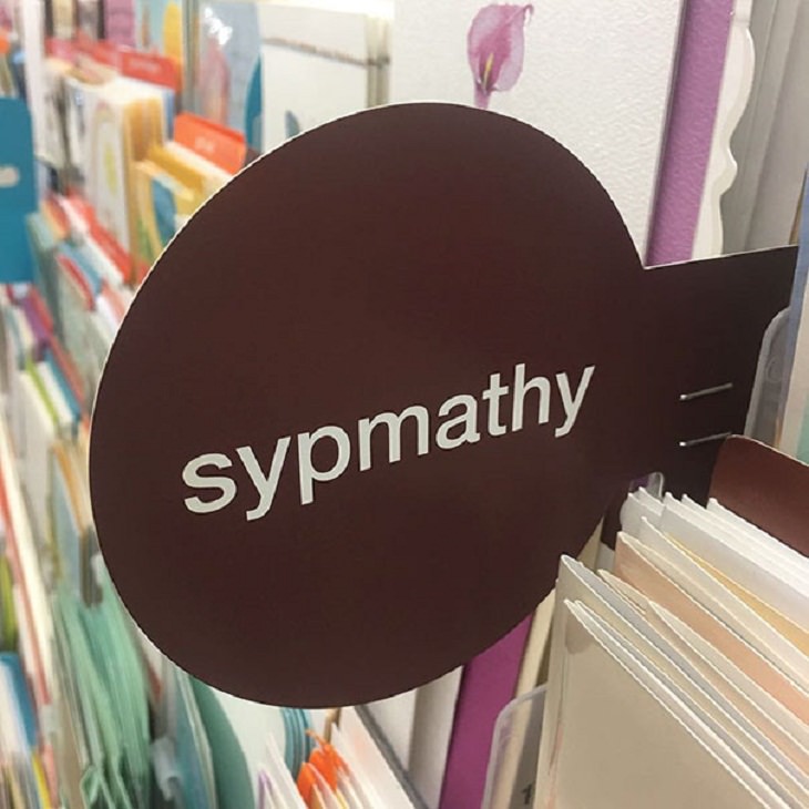 Funniest Spelling Mistakes sympathy 