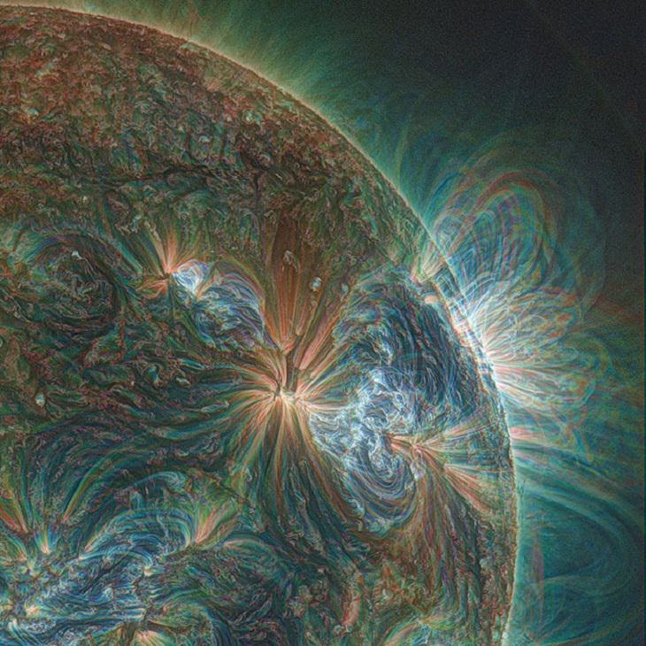 Rare Pictures sun from a UV Lens by NASA