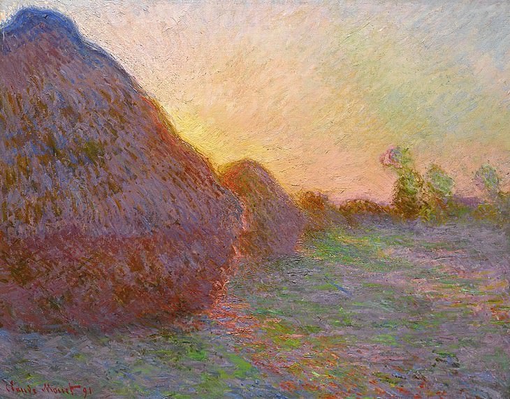 irrelevant slang monet painting 'Meules' by Claude Monet (1890)