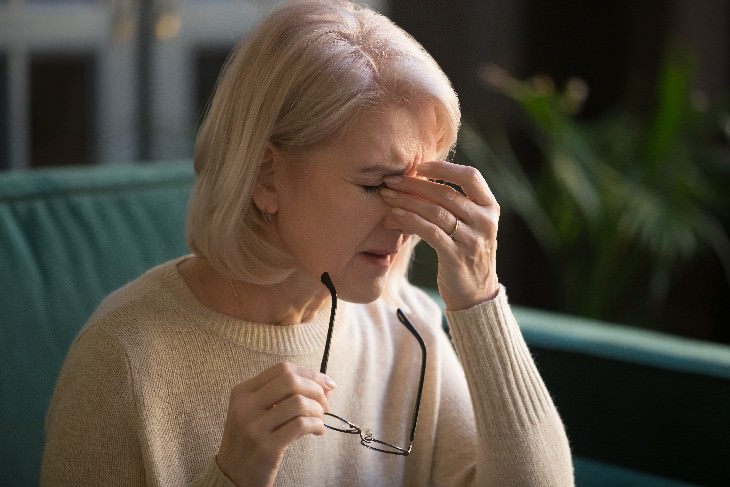 Bizarre Medical Cases of 2019 woman rubbing her eyes