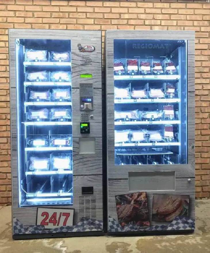 Grocery Stores,  meat vending machine