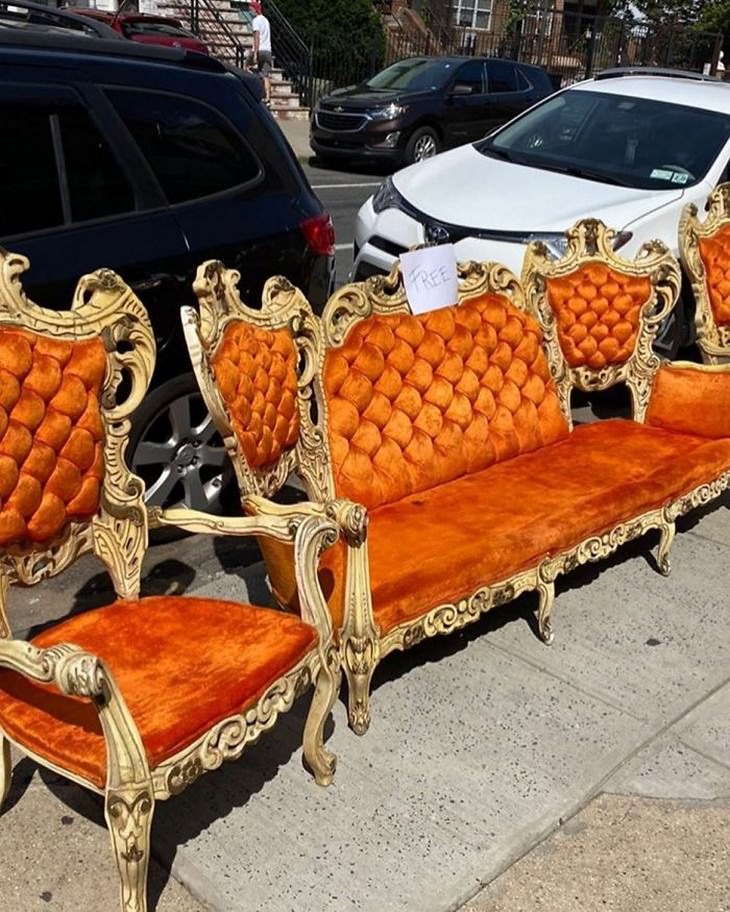 Unbelievable Vintage Finds From the Streets of NYC sofa 