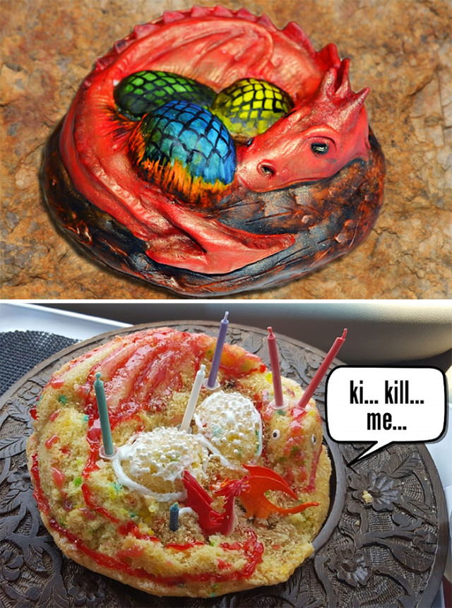 Cake Fails  dragon cake