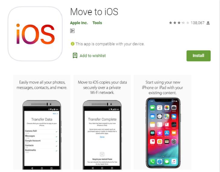 Android to iPhone,Move To IOS