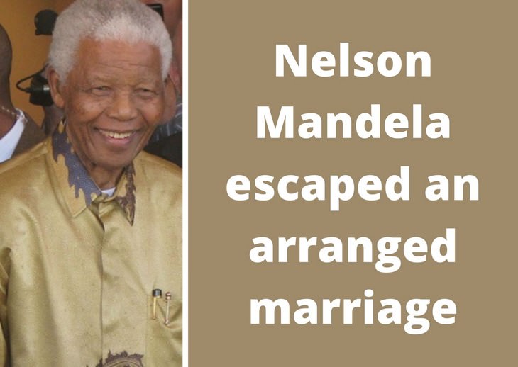 Nelson Mandela facts, arranged marriage