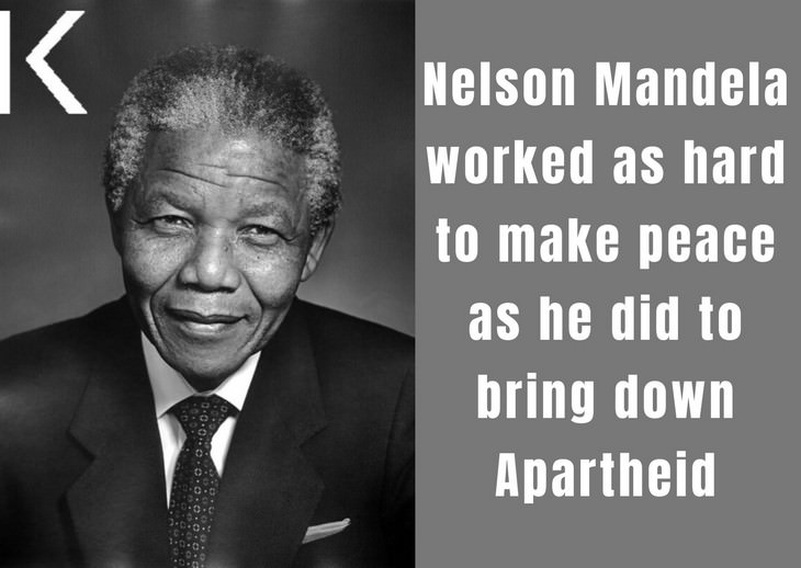 Nelson Mandela facts, making peace