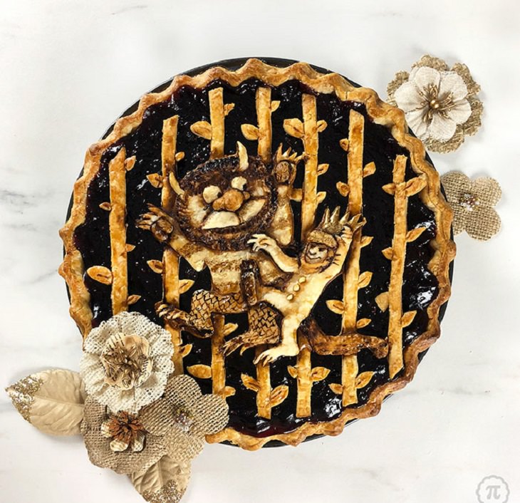 Beautiful, creative and halloween-themed pie art by Jessica Clark-Bojin , Wild Things
