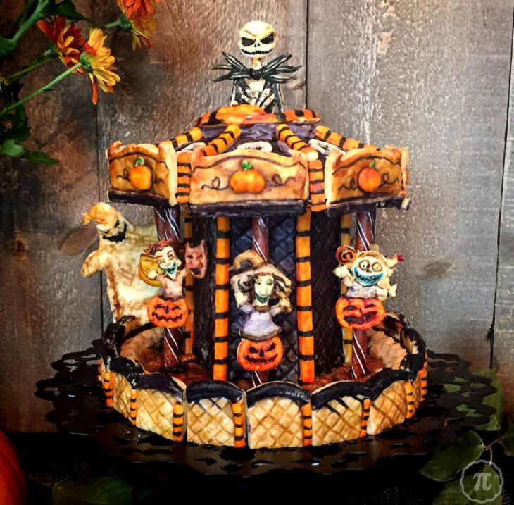 Beautiful, creative and halloween-themed pie art by Jessica Clark-Bojin 