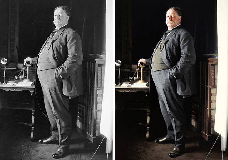 Photo Restorations of US Presidents 27th President: William Howard Taft (1909-1913)