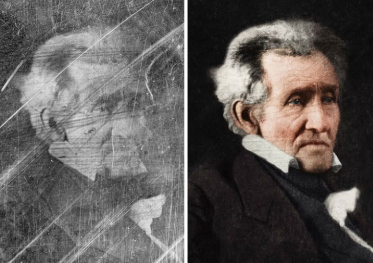 Photo Restorations of US Presidents 7th President: Andrew Jackson (1829-1837)