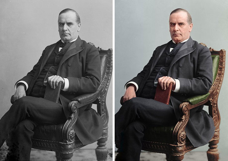 Photo Restorations of US Presidents 25th President: William Mckinley (1897-1901)