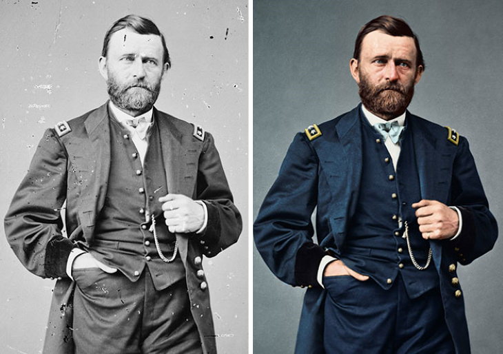 Photo Restorations of US Presidents 18th President: Ulysses S. Grant (1869-1877)