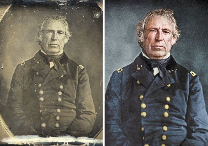 Photo Restorations of US Presidents 12th President: Zachary Taylor (1849-1850)