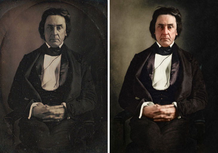 Photo Restorations of US Presidents President Pro Tempore: David Rice Atchison (1849)