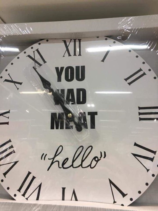 Poorly Designed Signs  MEAT