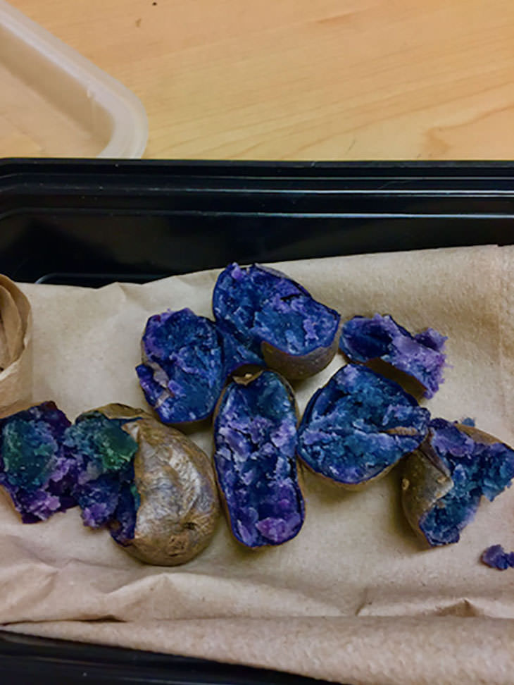 Accidental Optical Illusions, purple potato gemstones