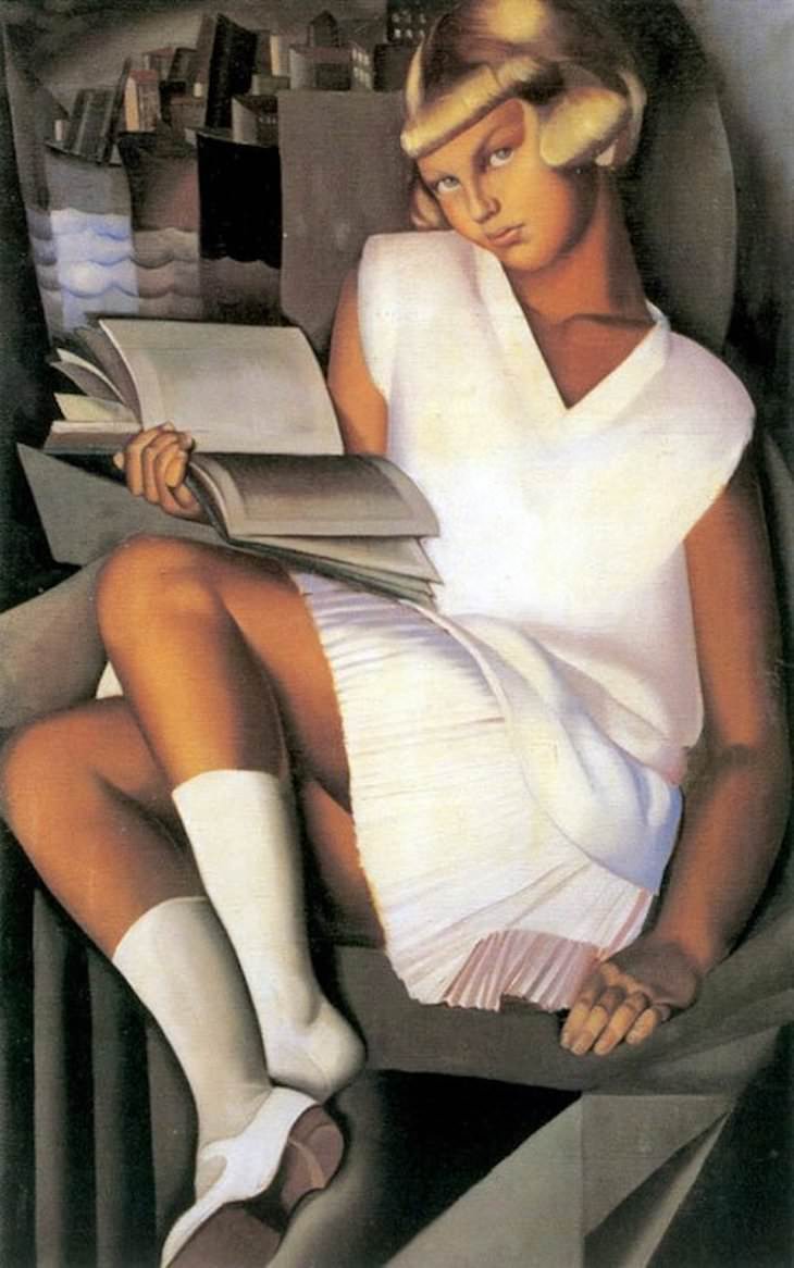  Artist profile of Tamara de Lempicka,  kisette in pink 1926