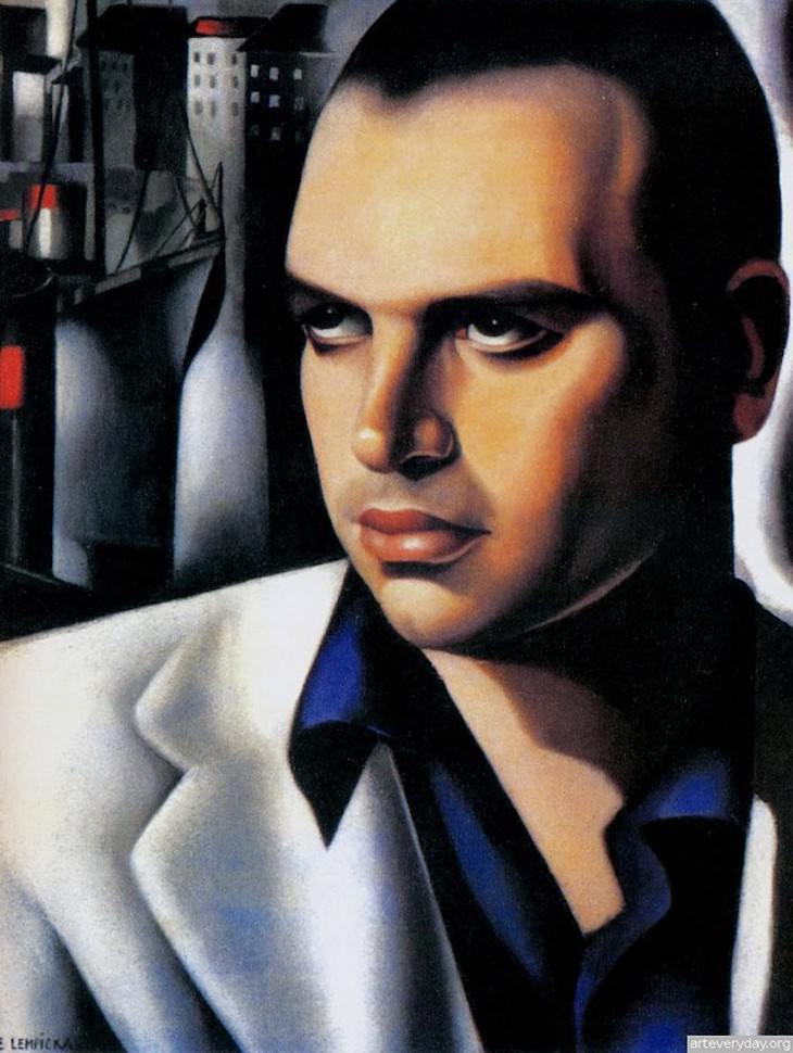  Artist profile of Tamara de Lempicka, Portrait of Count Vettor Marcello 1933