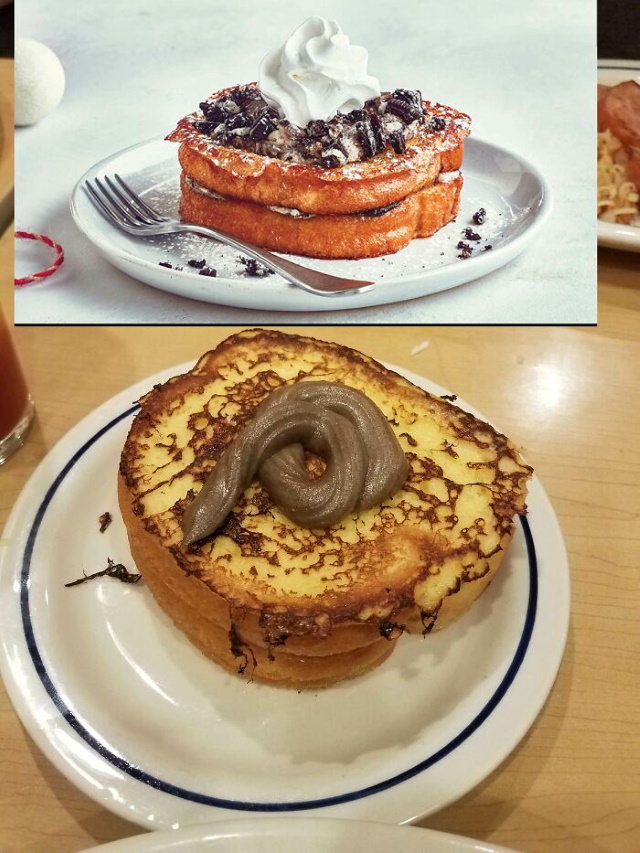 Food Ads vs Reality Cookies And Cream Stuffed French Toast