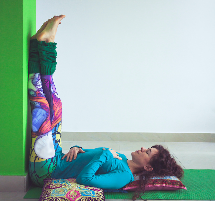 Restorative Yoga: Health Benefits and Simple Poses, legs up the wall pose
