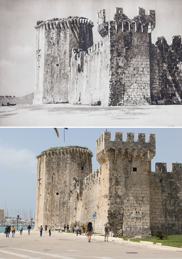 Casper Molenaar In the footsteps of Kurt Hielscher Kamerlengo Castle, Trogir, Croatia (1926 vs. 2019)