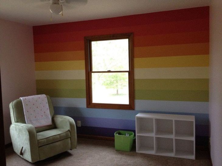 DIY Decoration, wall , rainbow