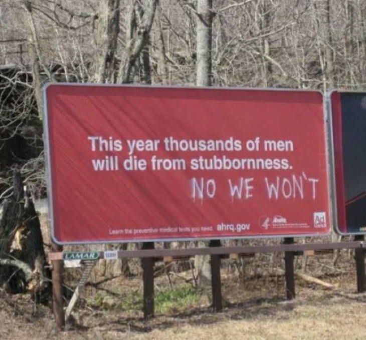 funny signs stubborn men