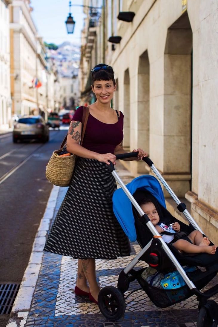 The Beauty of Motherhood in 18 Different Cultures Mafalda and her son, Lisbon, Portugal