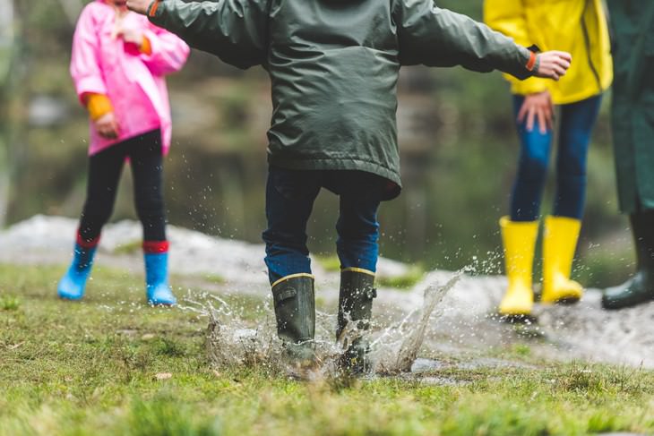 Items You Should Never Buy Used kids in raincoats and boots