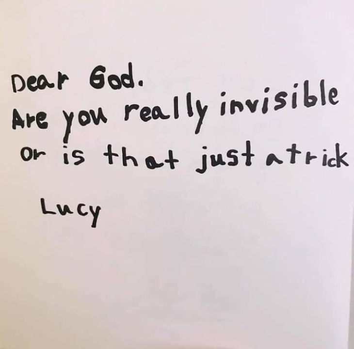 3rd-Graders Ask God invisible