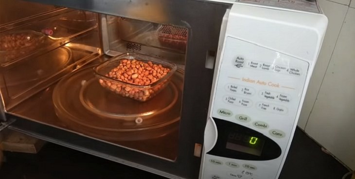 Microwave Roasted Peanuts Recipe in the oven