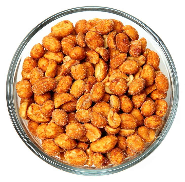 Microwave Roasted Peanuts Recipe, spicy salted
