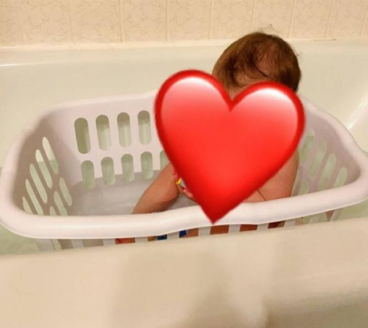 Parenting Hacks  a laundry basket