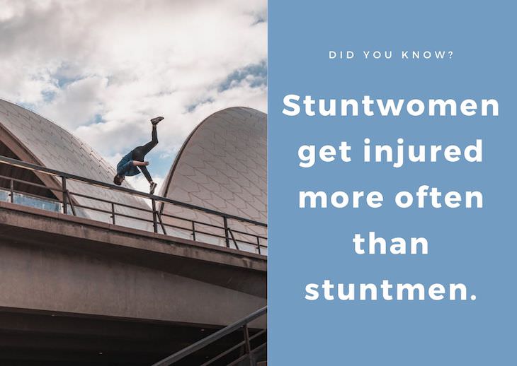 15 Intriguing Facts About the World Around Us, stuntwomen