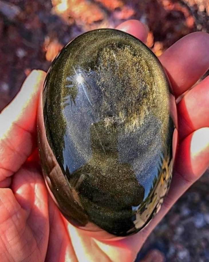 18 Remarkable Images That Offer a New Perspective, Gold sheen Obsidian