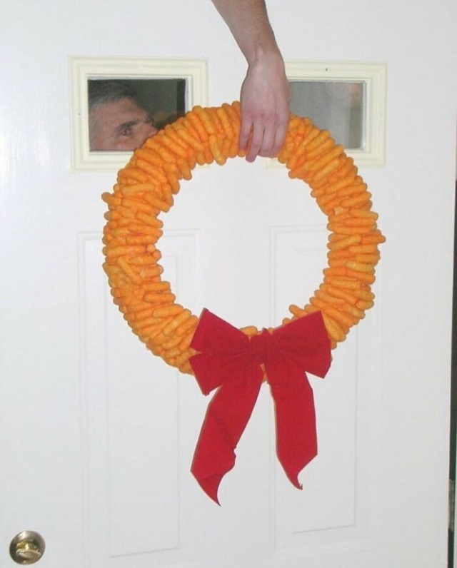 food fails Cheeto wreath