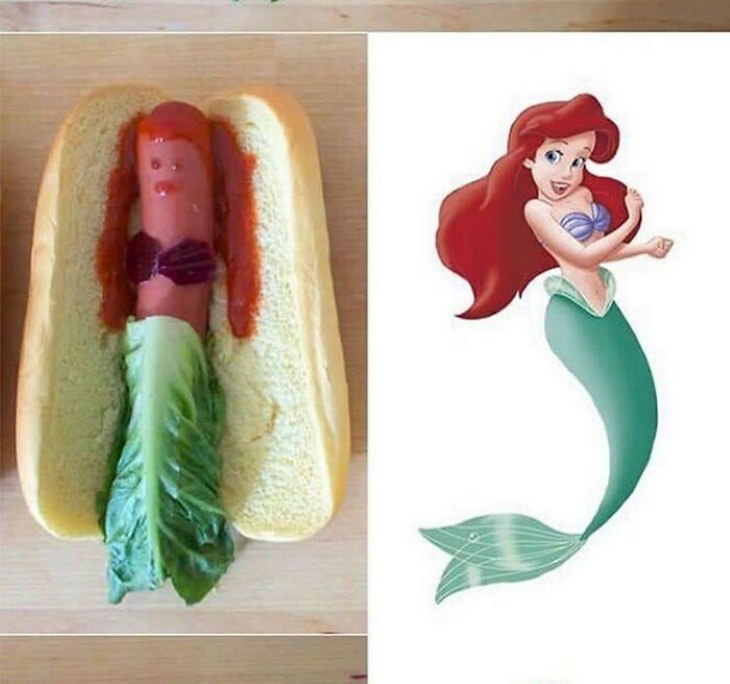 food fails little mermaid