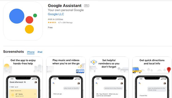 Voice-Activated Apps, 1. Google Assistant