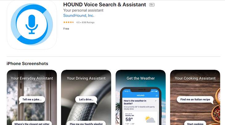 Voice-Activated Apps, Hound