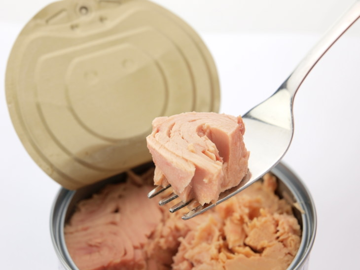 Canned Tuna Healthy or Not tuna on a fork