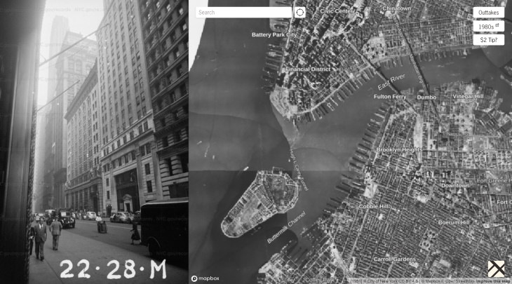 1940s New York City Street Map screenshot