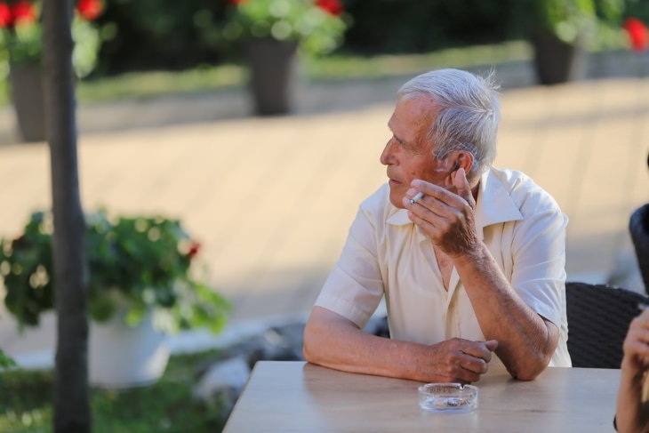 Aging Myths man smoking