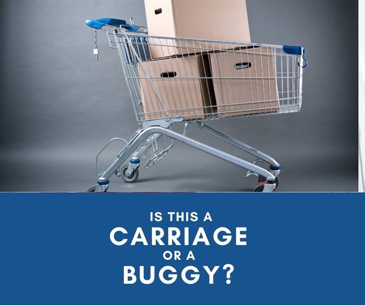  12 Funs Regional Terms Around the US, carriage vs. buggy