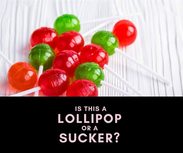  12 Funs Regional Terms Around the US, lollipop vs. sucker