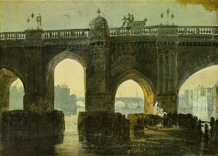 J.M.W. Turner Paintings, Old London Bridge