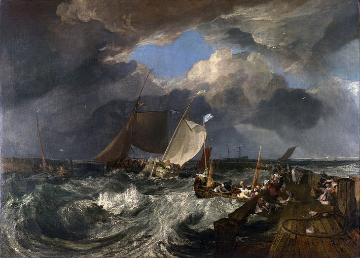 J.M.W. Turner Paintings, Calais Pier